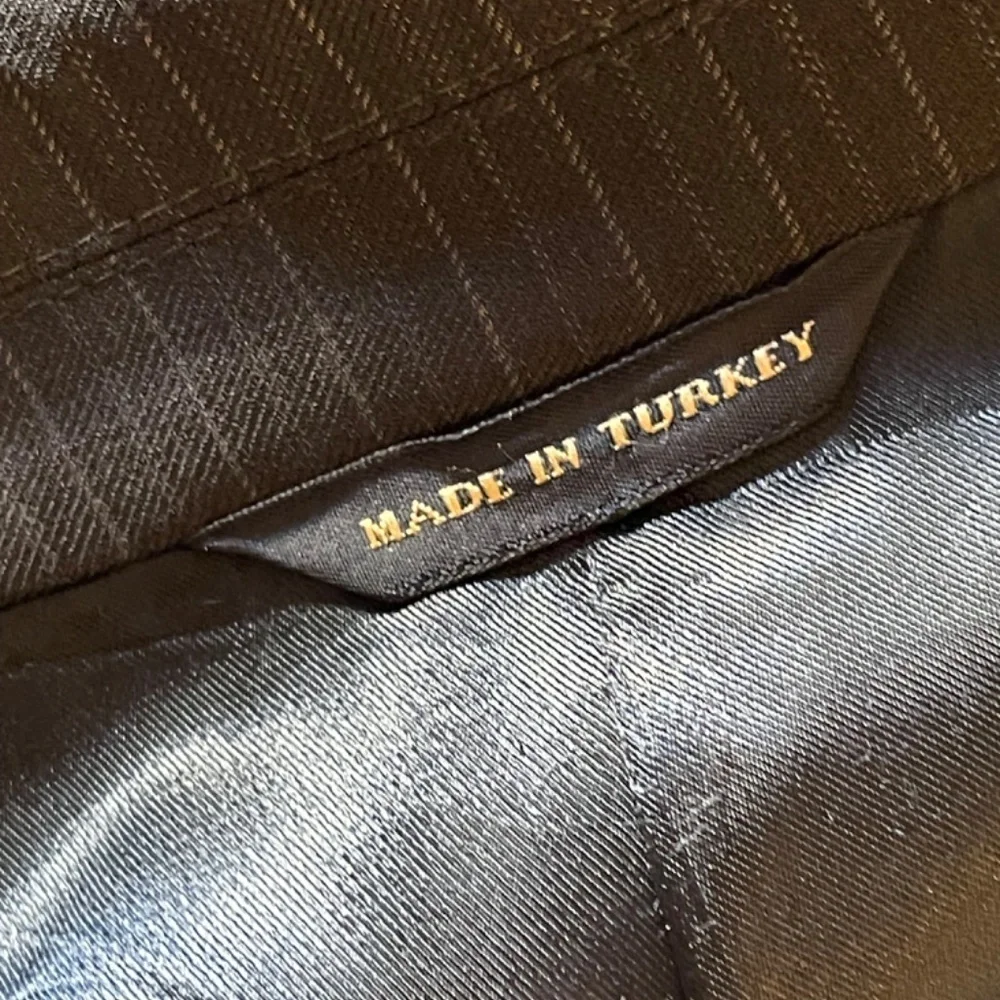 Men's Pinstripe Blazer navy blie - Picture 11 of 11
